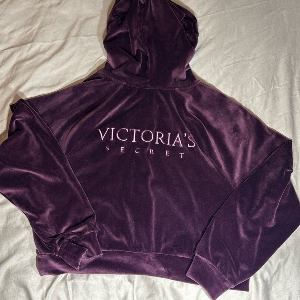 Victoria’s Secret Velour Zip Up Hoodie